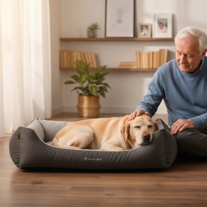 Doctor Bark Ergonomisches Hundebett – Höchster Komfort für gesunden Schlaf, Gelenkschonung & hochwertige Premium-Materialien