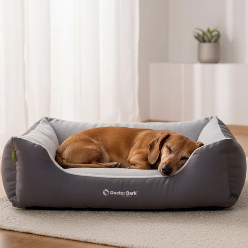 Doctor Bark Ergonomisches Hundebett – Höchster Komfort für gesunden Schlaf, Gelenkschonung & hochwertige Premium-Materialien