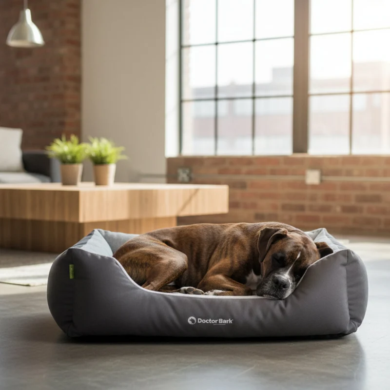 Doctor Bark Ergonomisches Hundebett – Höchster Komfort für gesunden Schlaf, Gelenkschonung & hochwertige Premium-Materialien