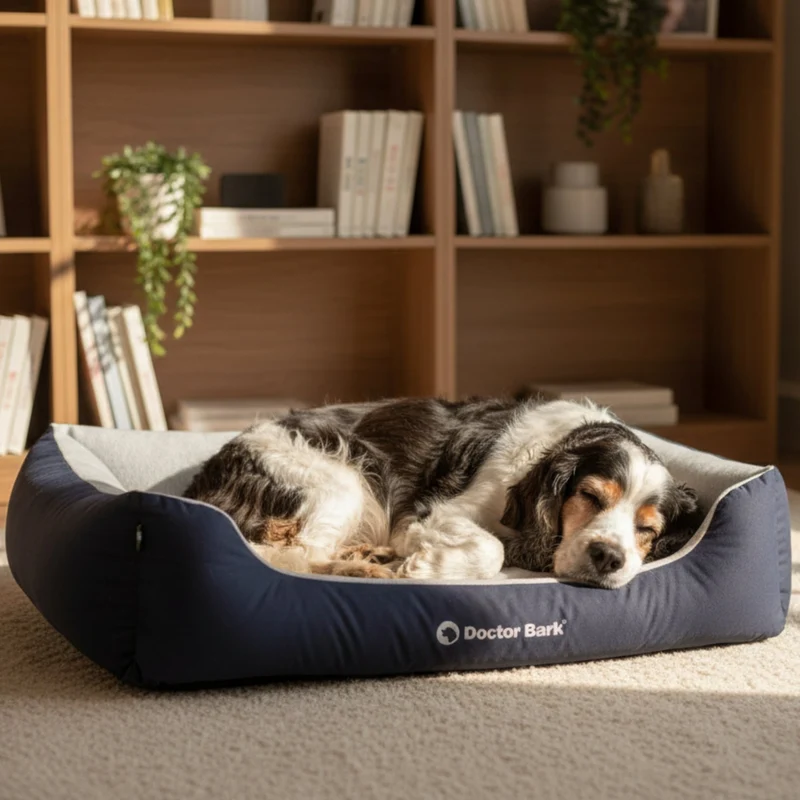 Doctor Bark Ergonomisches Hundebett – Höchster Komfort für gesunden Schlaf, Gelenkschonung & hochwertige Premium-Materialien
