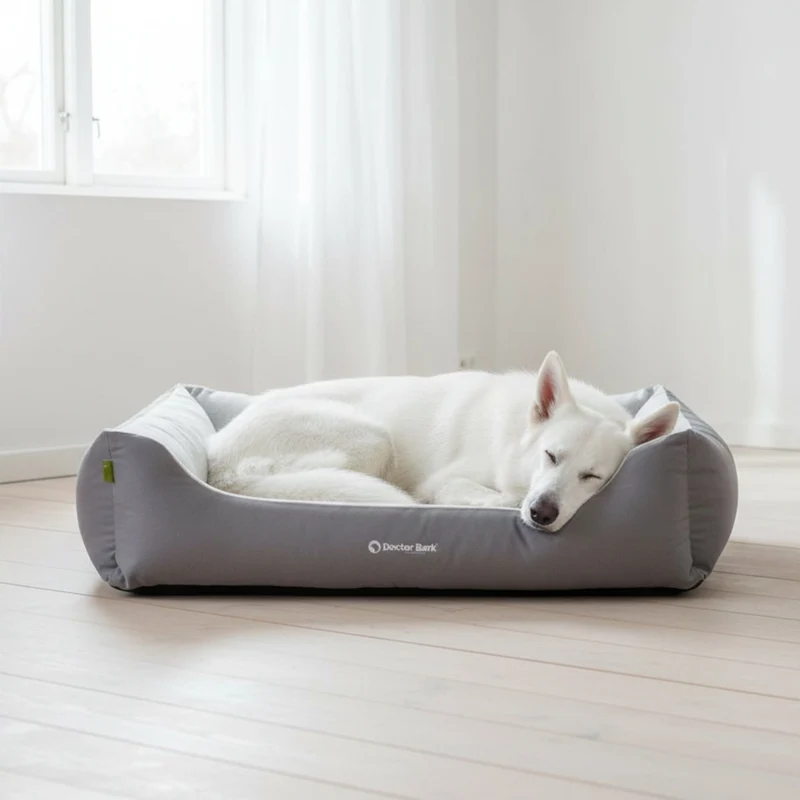 Doctor Bark Ergonomisches Hundebett – Höchster Komfort für gesunden Schlaf, Gelenkschonung & hochwertige Premium-Materialien