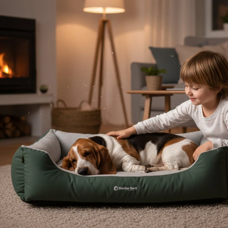 Doctor Bark Ergonomisches Hundebett – Höchster Komfort für gesunden Schlaf, Gelenkschonung & hochwertige Premium-Materialien