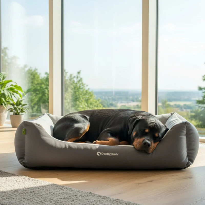 Doctor Bark Ergonomisches Hundebett – Höchster Komfort für gesunden Schlaf, Gelenkschonung & hochwertige Premium-Materialien