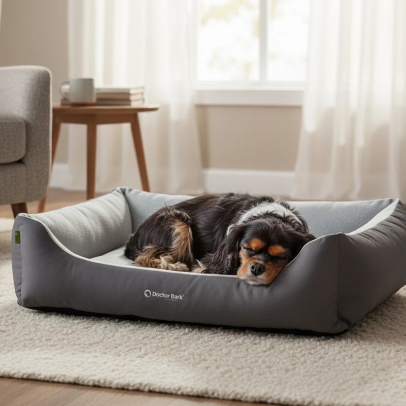 Doctor Bark Ergonomisches Hundebett – Höchster Komfort für gesunden Schlaf, Gelenkschonung & hochwertige Premium-Materialien