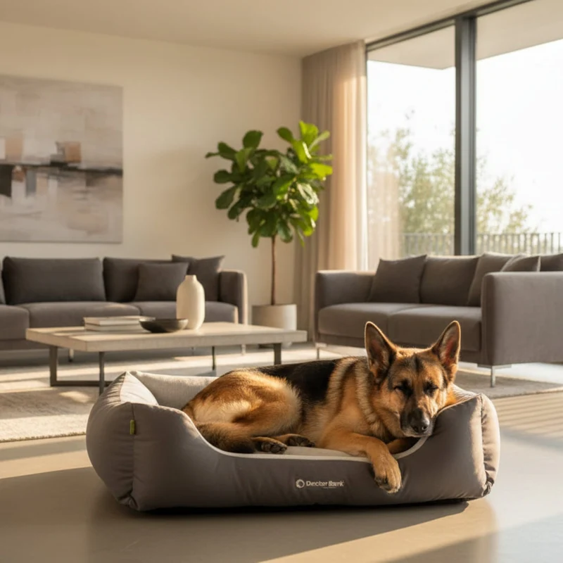 Doctor Bark Ergonomisches Hundebett – Höchster Komfort für gesunden Schlaf, Gelenkschonung & hochwertige Premium-Materialien