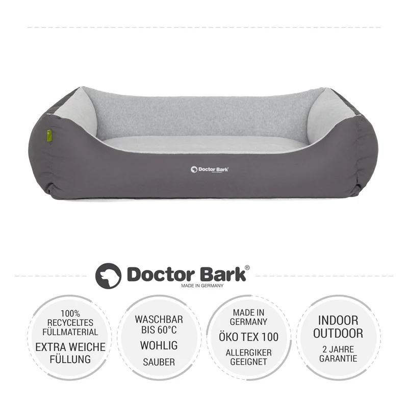 Doctor Bark Ergonomisches Hundebett – Höchster Komfort für gesunden Schlaf, Gelenkschonung & hochwertige Premium-Materialien