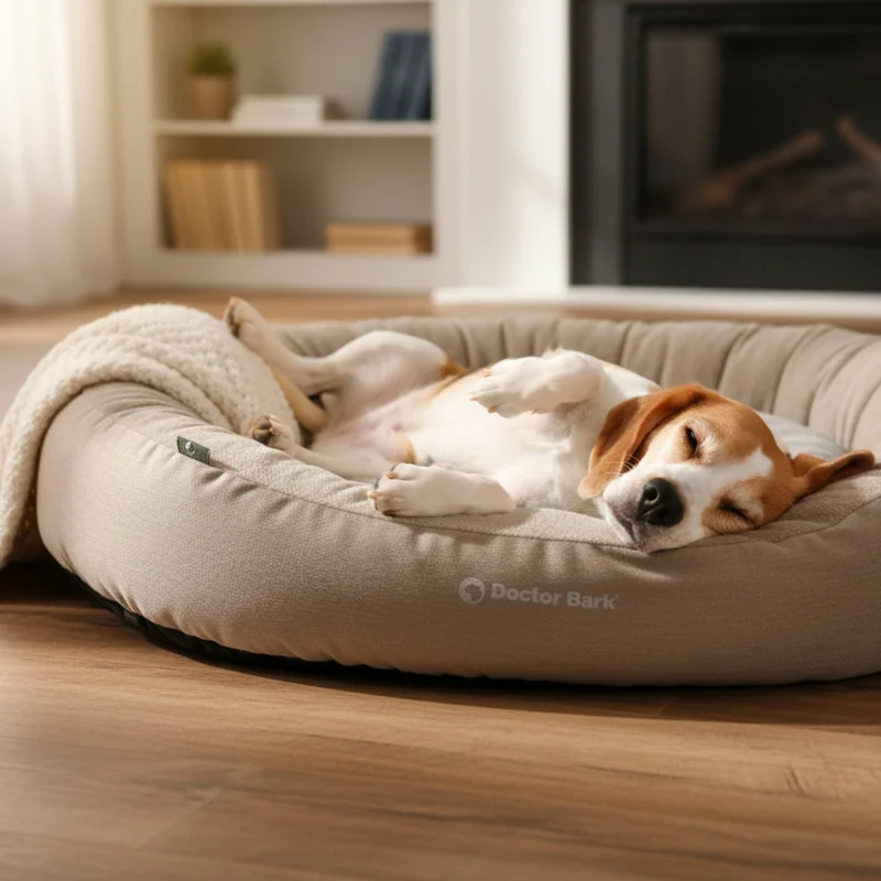 Doctor Bark Ergonomisches Hundenest – Hundebett gegen Gelenkschmerzen & für erholsamen Schlaf