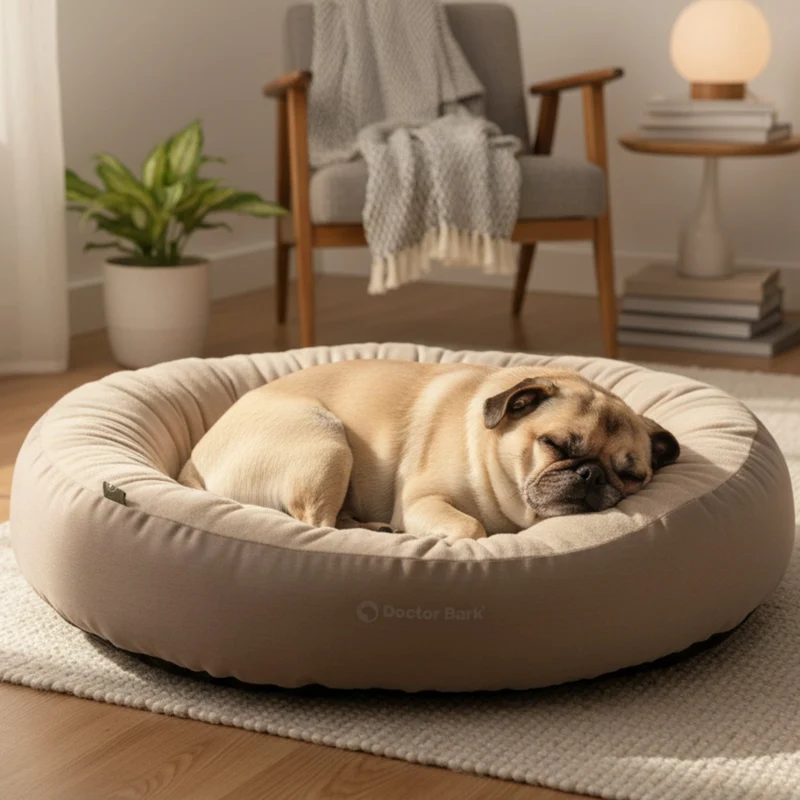 Doctor Bark Ergonomisches Hundenest – Hundebett gegen Gelenkschmerzen & für erholsamen Schlaf