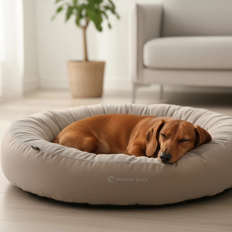 Doctor Bark Ergonomisches Hundenest – Hundebett gegen Gelenkschmerzen & für erholsamen Schlaf