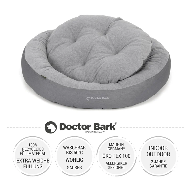 Doctor Bark Ergonomisches Hundenest – Hundebett gegen Gelenkschmerzen & für erholsamen Schlaf
