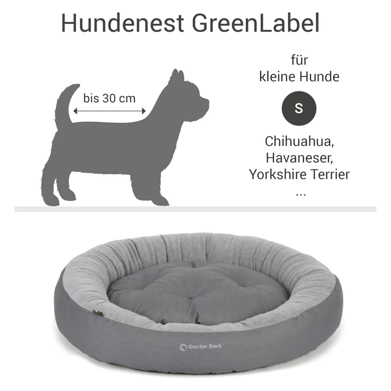 Doctor Bark Ergonomisches Hundenest – Hundebett gegen Gelenkschmerzen & für erholsamen Schlaf