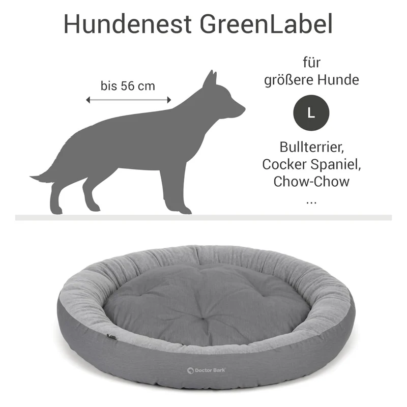 Doctor Bark Ergonomisches Hundenest – Hundebett gegen Gelenkschmerzen & für erholsamen Schlaf