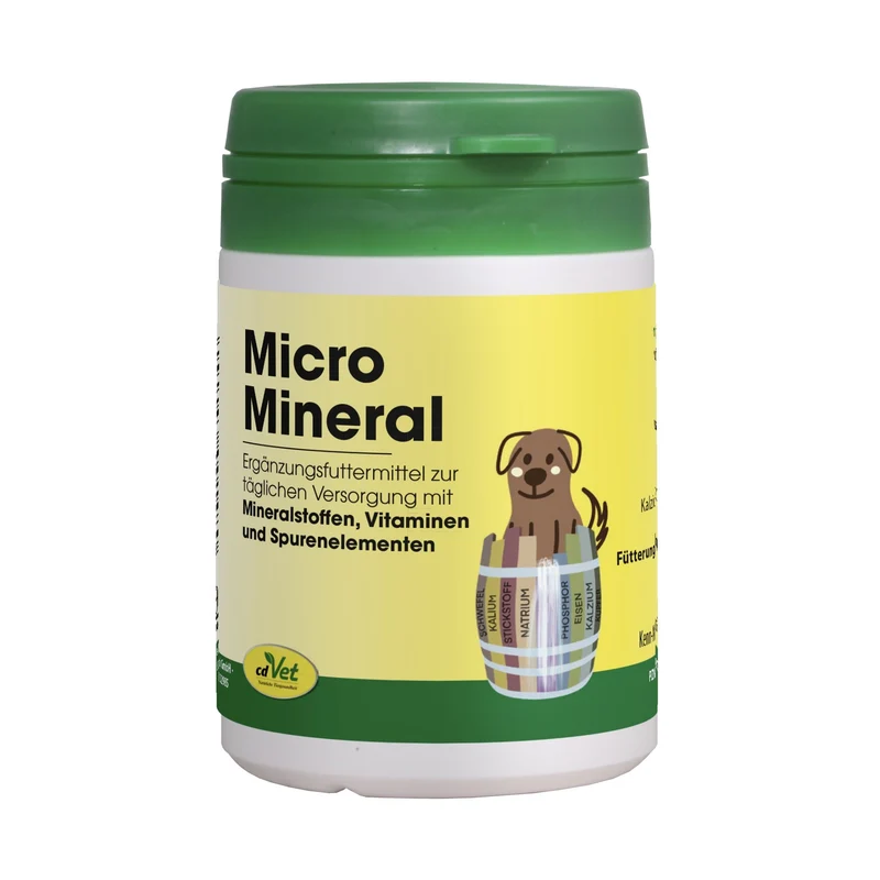cdVet MicroMineral – Natürliche Mineralstoffversorgung für Hunde & Katzen bei Mangelerscheinungen, Fellproblemen & Vitalitätsverlust