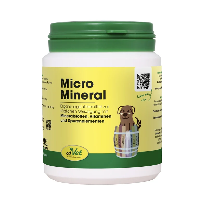 cdVet MicroMineral – Natürliche Mineralstoffversorgung für Hunde & Katzen bei Mangelerscheinungen, Fellproblemen & Vitalitätsverlust