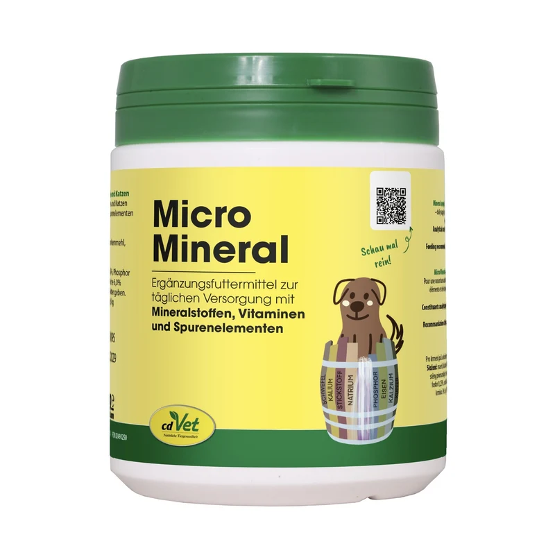 cdVet MicroMineral – Natürliche Mineralstoffversorgung für Hunde & Katzen bei Mangelerscheinungen, Fellproblemen & Vitalitätsverlust