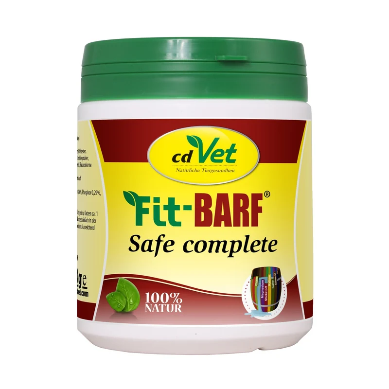 cdVet Fit-BARF Safe-Complete – Vollständige Mineralstoff- & Vitaminversorgung für gebarfte Hunde, natürliche BARF-Ergänzung mit Calcium, Spurenelementen & Vitaminen