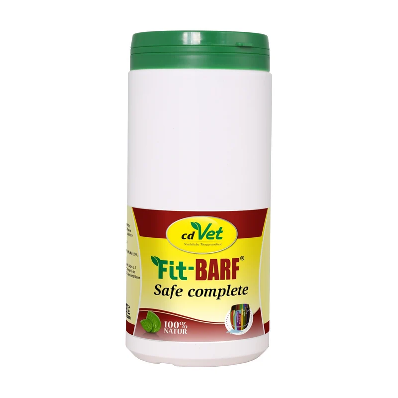 cdVet Fit-BARF Safe-Complete – Vollständige Mineralstoff- & Vitaminversorgung für gebarfte Hunde, natürliche BARF-Ergänzung mit Calcium, Spurenelementen & Vitaminen