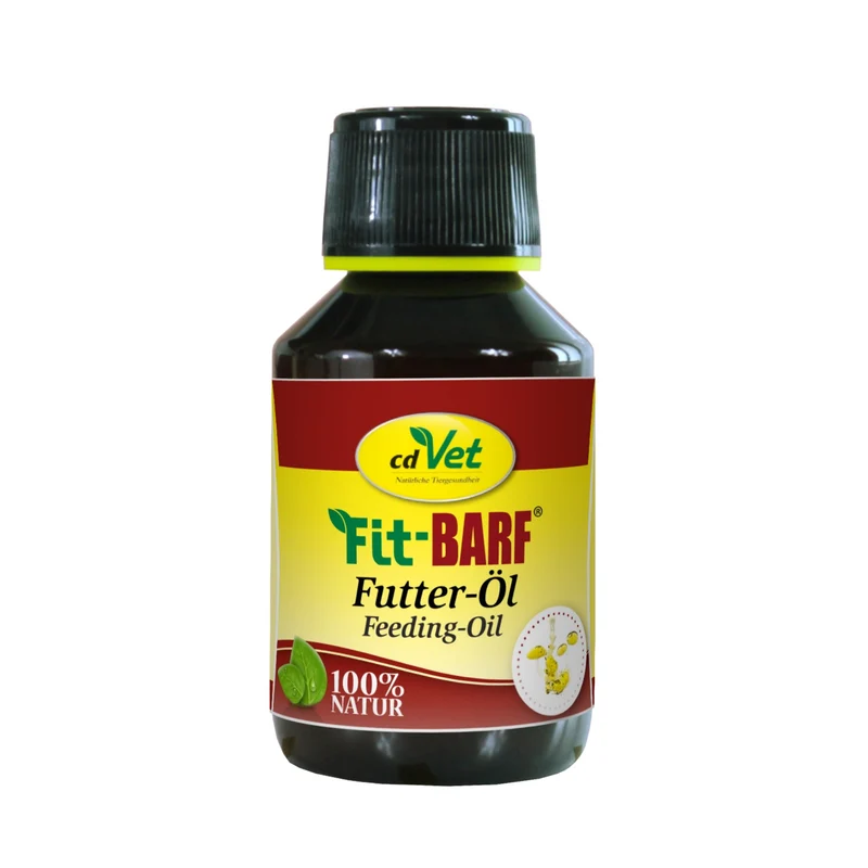 cdVet Fit-BARF Futter-Öl für Hunde & Katzen – Natürliches Omega-3 Öl für glänzendes Fell, gesunde Haut & starke Abwehrkräfte