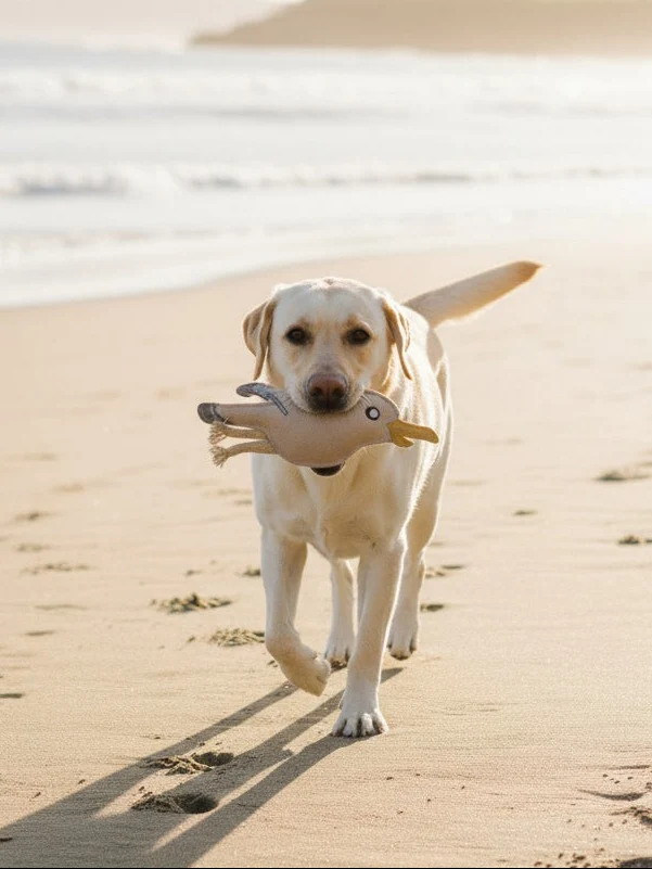 BUDDY. Hundespielzeug aus Leder "Möwe"