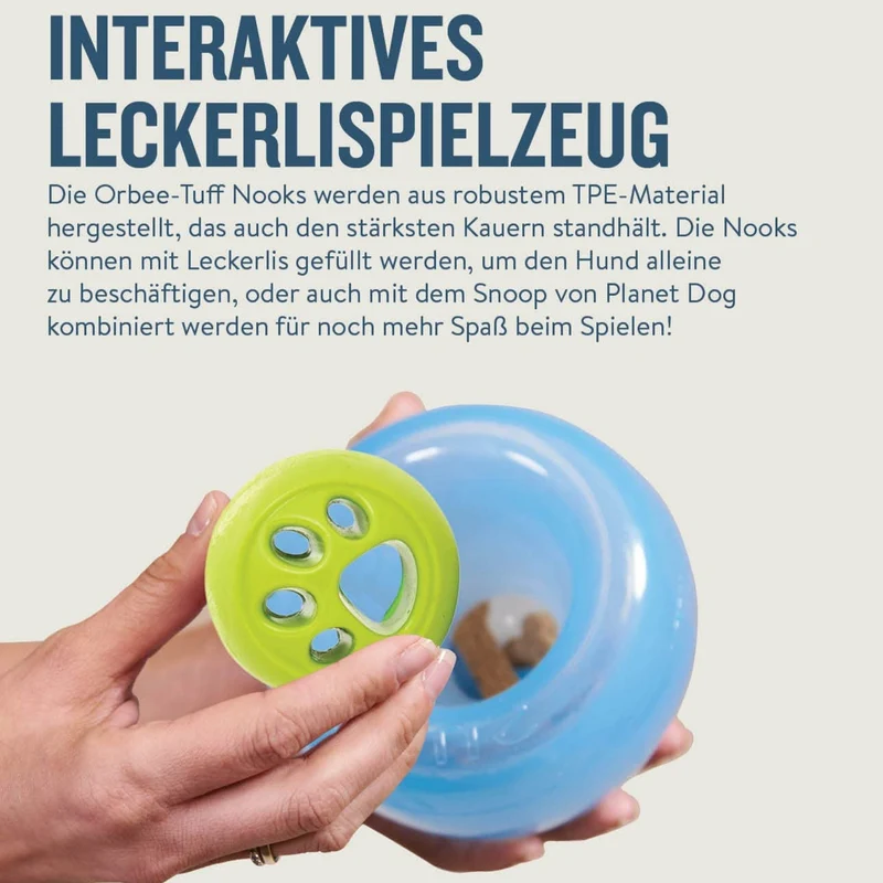 Planet Dog Orbee-Tuff Nook – Robustes Kauspielzeug für starke Kauer & Zahnpflege