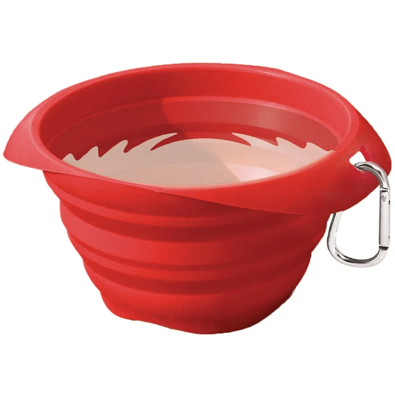 Kurgo Collaps-A-Bowl – Faltbarer Hundenapf für unterwegs, Reisen & Outdoor-Abenteuer