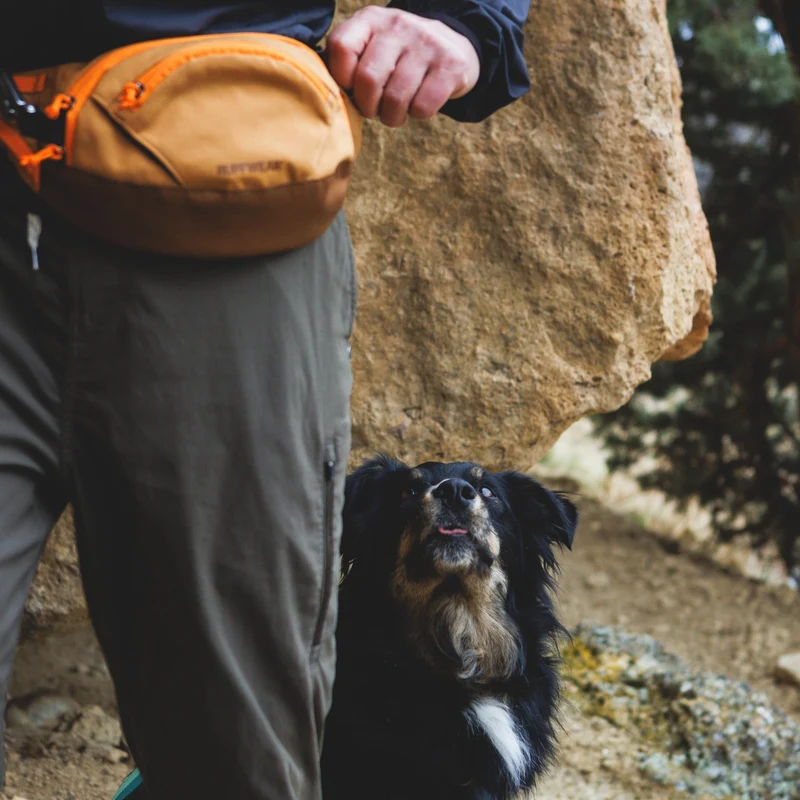 Ruffwear Home Trail Hip Pack – Hüfttasche für Hundewanderungen mit Leckerlifach, Kotbeutelspender und Handyfach – Freihändiges Gassi-Gehen leicht gemacht