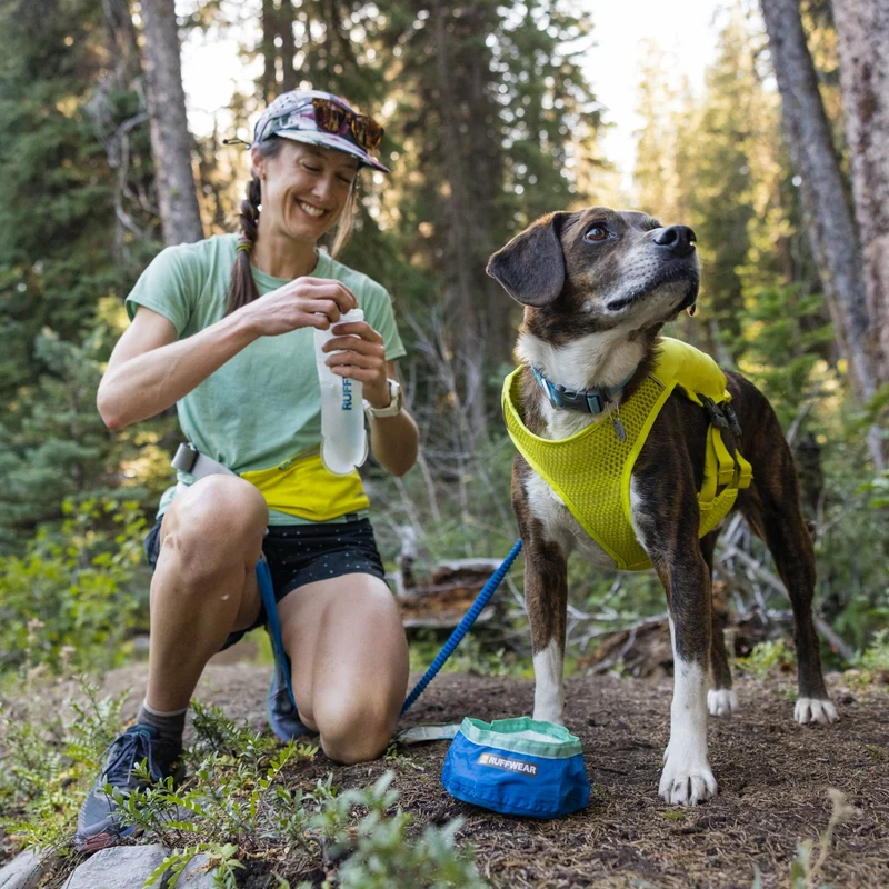 Ruffwear Trail Runner Bowl – Ultraleichter faltbarer Hundenapf für Wanderungen, Camping & Reisen – Platzsparend & robust für aktive Hunde