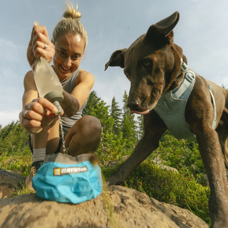 Ruffwear Trail Runner Bowl – Ultraleichter faltbarer Hundenapf für Wanderungen, Camping & Reisen – Platzsparend & robust für aktive Hunde