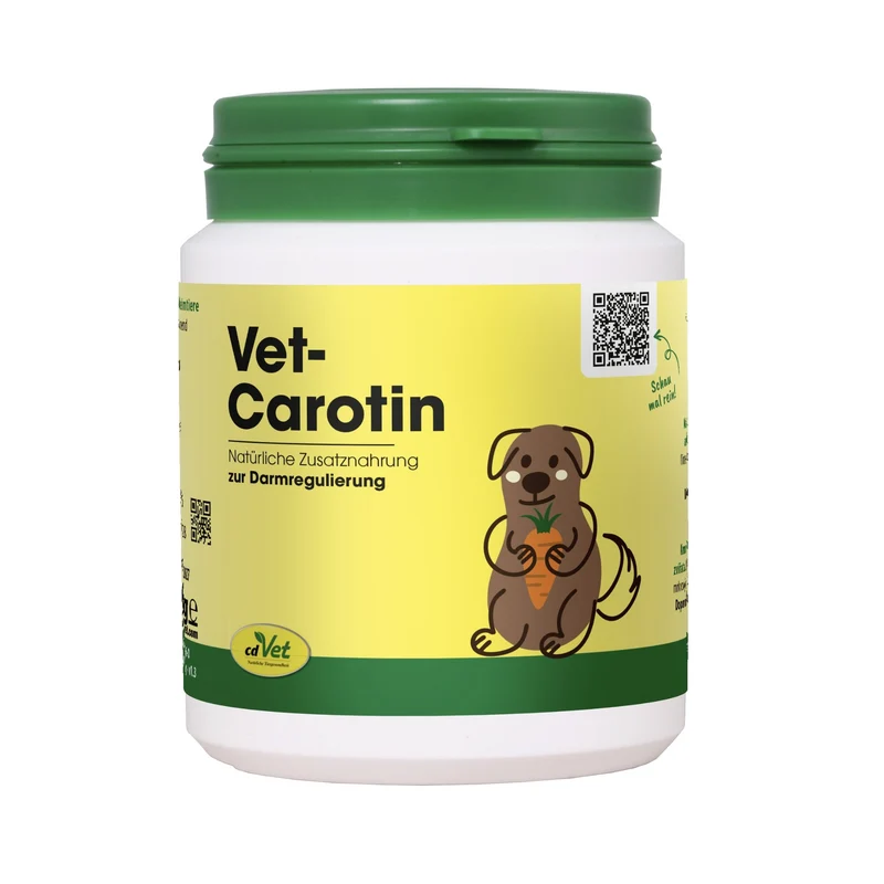 cdVet VetCarotin – Natürliche Vitalstoffversorgung für Hunde & Katzen mit Beta-Carotin, Vitamin E und Selen für starke Abwehrkräfte, gesunde Haut und glänzendes Fell
