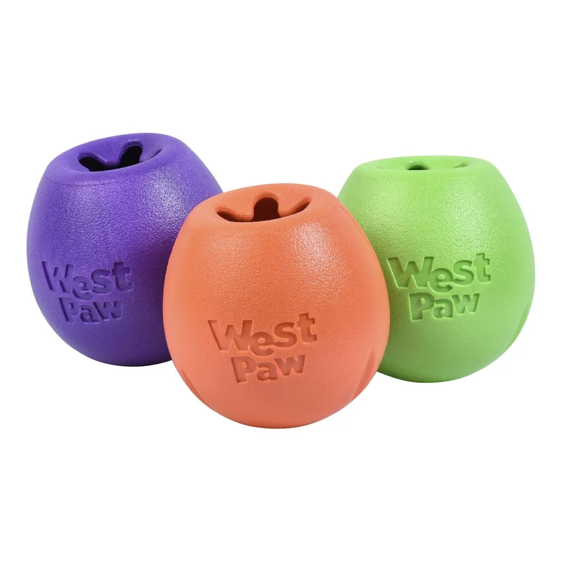 West Paw Zogoflex Echo Rumbl – Interaktives Hundespielzeug für aktive Hunde, robust & snackfüllbar für stundenlangen Spielspaß