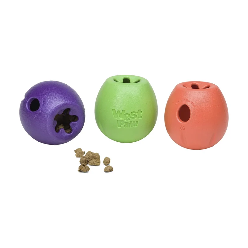 West Paw Zogoflex Echo Rumbl – Interaktives Hundespielzeug für aktive Hunde, robust & snackfüllbar für stundenlangen Spielspaß