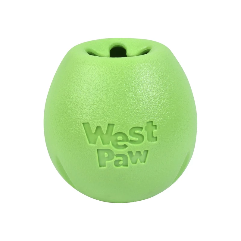 West Paw Zogoflex Echo Rumbl – Interaktives Hundespielzeug für aktive Hunde, robust & snackfüllbar für stundenlangen Spielspaß