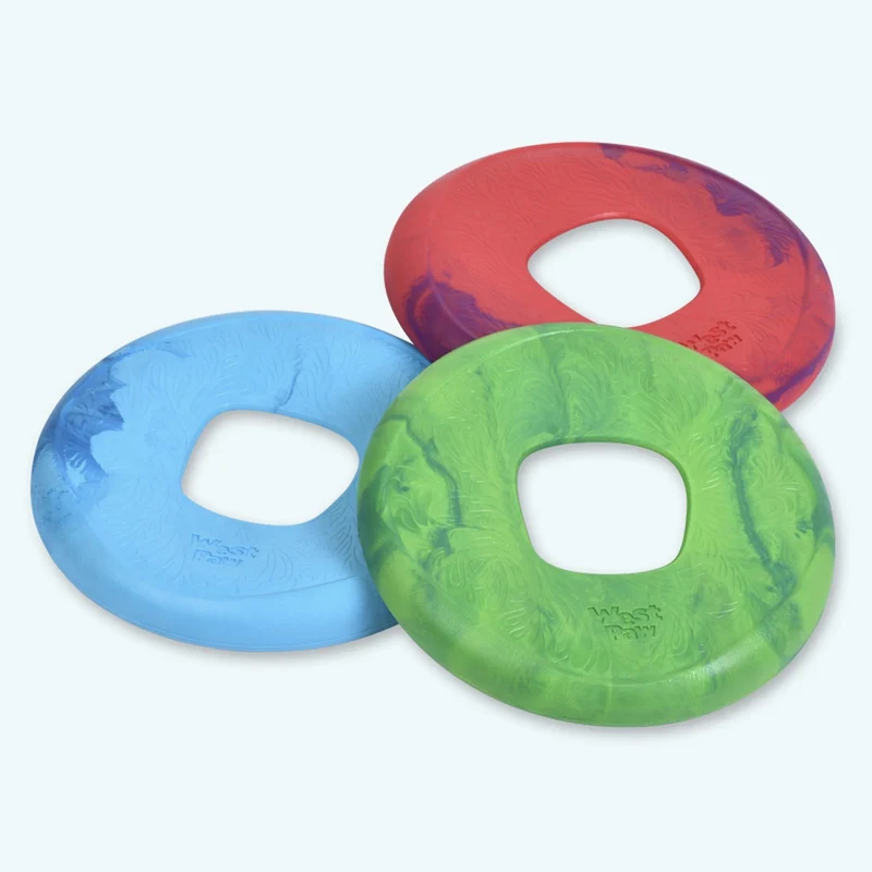 West Paw Seaflex Sailz – Schwimmfähiges Frisbee-Hundespielzeug für Apportierspiele