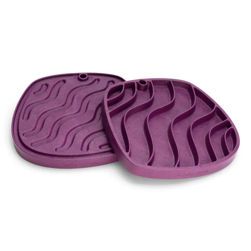 West Paw Seaflex Feast Mat – Schleckmatte für entspanntes Füttern & Beruhigung bei Stress, Angst & Langeweile