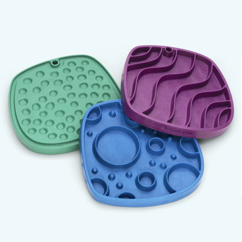 West Paw Seaflex Feast Mat – Schleckmatte für entspanntes Füttern & Beruhigung bei Stress, Angst & Langeweile