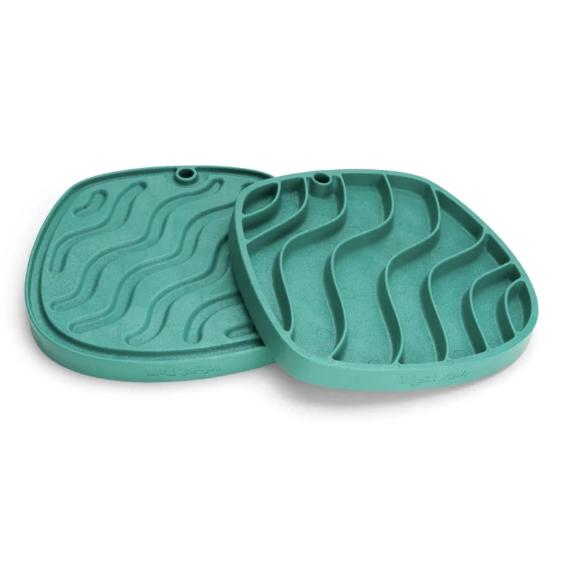 West Paw Seaflex Feast Mat – Schleckmatte für entspanntes Füttern & Beruhigung bei Stress, Angst & Langeweile