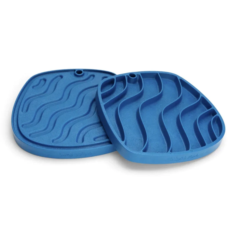West Paw Seaflex Feast Mat – Schleckmatte für entspanntes Füttern & Beruhigung bei Stress, Angst & Langeweile