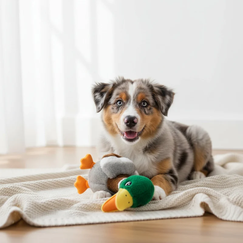 KONG Shakers Honkers Ente – Interaktives Quietsch-Hundespielzeug mit extralangem Hals für stundenlangen Schüttel- & Apportierspaß