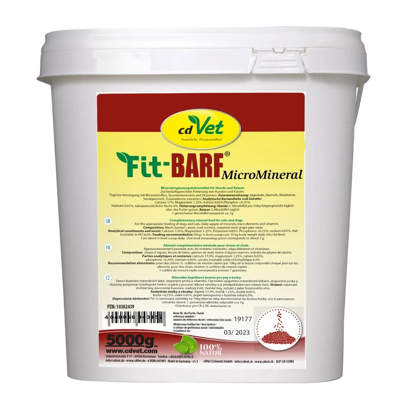cdVet Fit-BARF MicroMineral – Natürliche Mineralstoffversorgung für BARF-gefütterte Hunde & Katzen