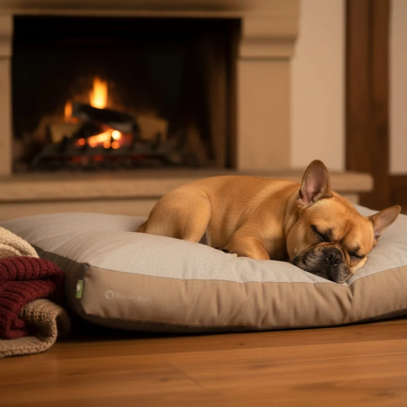 Doctor Bark Ergonomisches Lounge-Kissen für Hunde – waschbar bis 60°C, Made in Germany