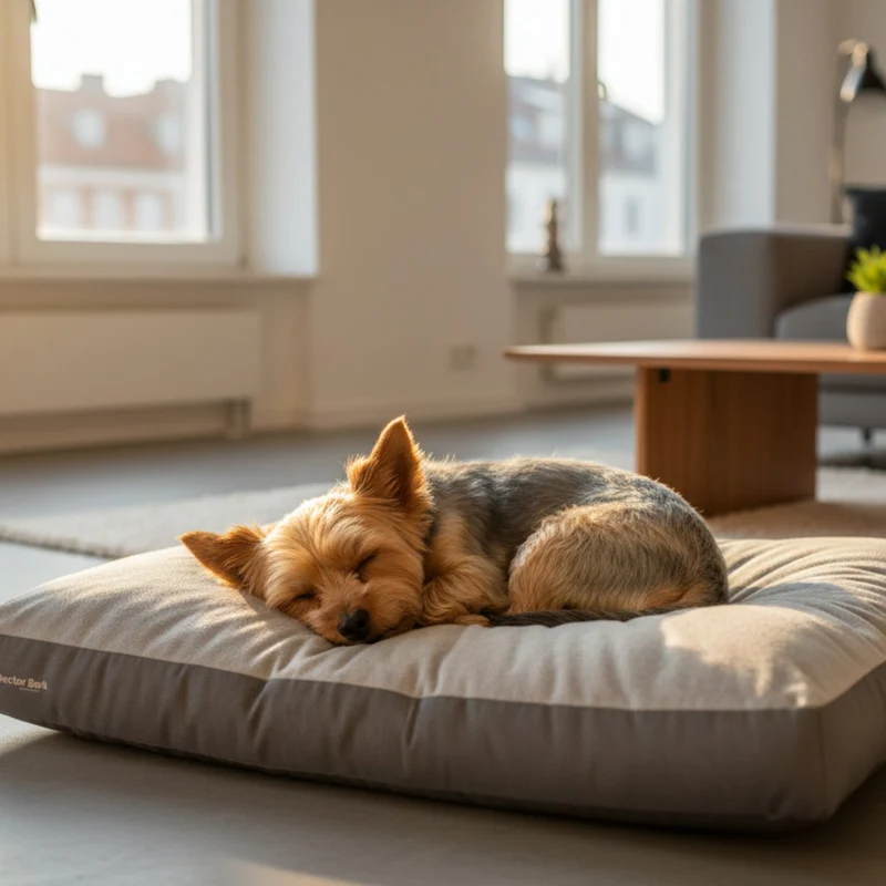 Doctor Bark Ergonomisches Lounge-Kissen für Hunde – waschbar bis 60°C, Made in Germany
