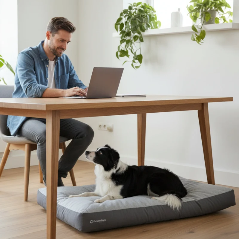 Doctor Bark Ergonomisches Lounge-Kissen für Hunde – waschbar bis 60°C, Made in Germany