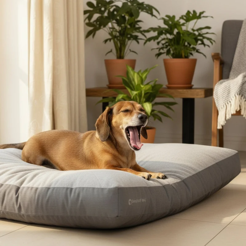 Doctor Bark Ergonomisches Lounge-Kissen für Hunde – waschbar bis 60°C, Made in Germany