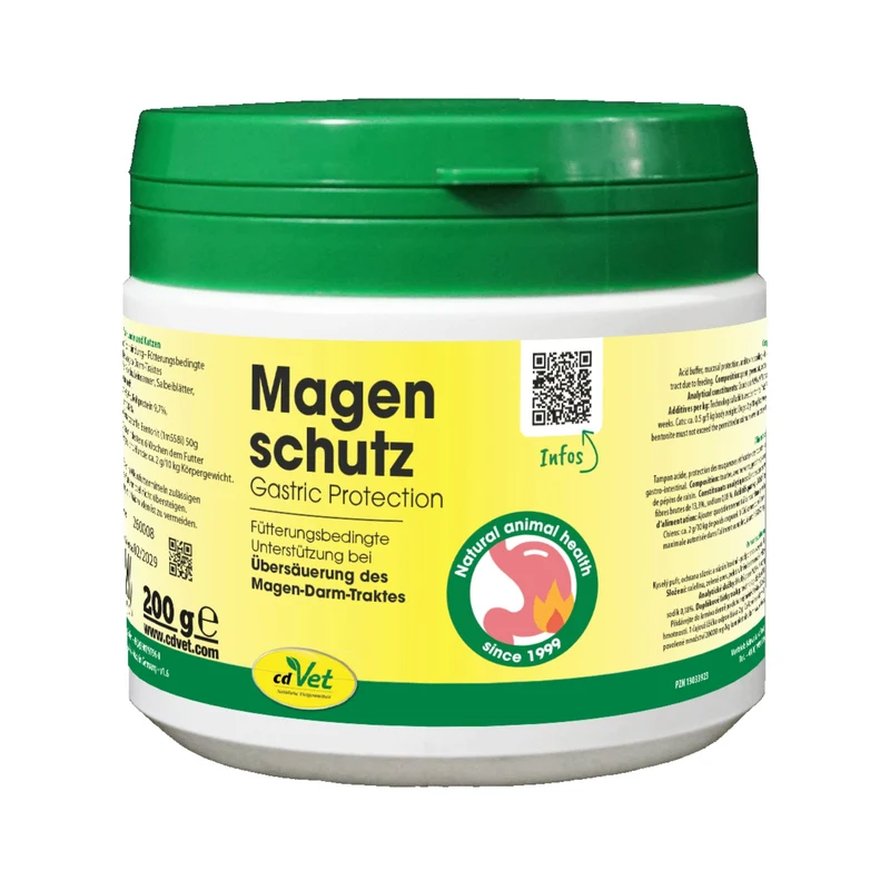 cdVet Magenschutz für Hunde & Katzen – Natürliche Premium Ergänzung für gesunde Verdauung, Magenschleimhaut & Darmflora bei empfindlichem Magen