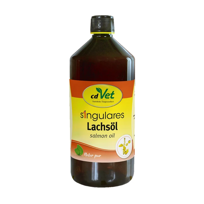 cdVet Singulares Lachsöl für Hunde & Katzen – Premium Omega-3 für glänzendes Fell, gesunde Haut & starke Gelenke