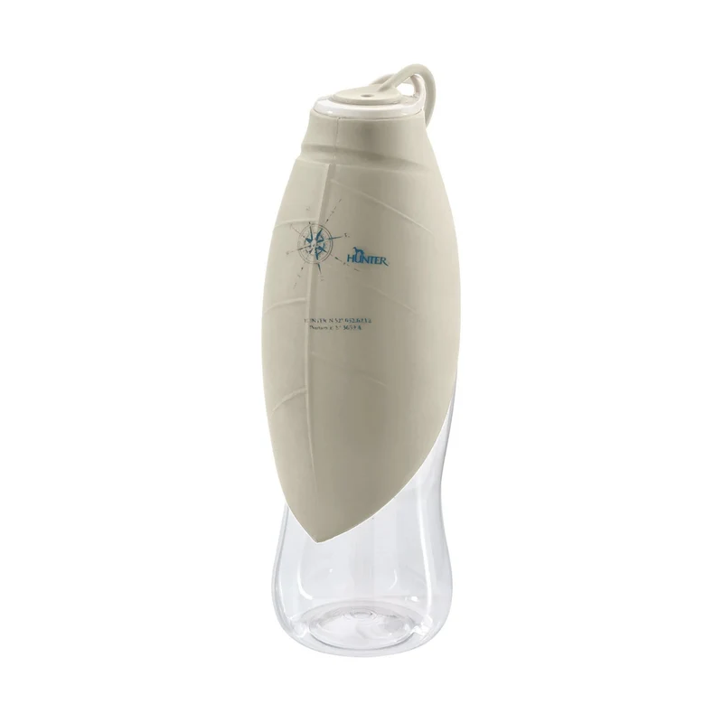Hunter Outdoor Trinkflasche List mit Silikonnapf – 2-in-1 Hunde Reisenapf für unterwegs, auslaufsicher mit Karabiner, lebensmittelechter Silikon-Napf für Wandern & Reisen
