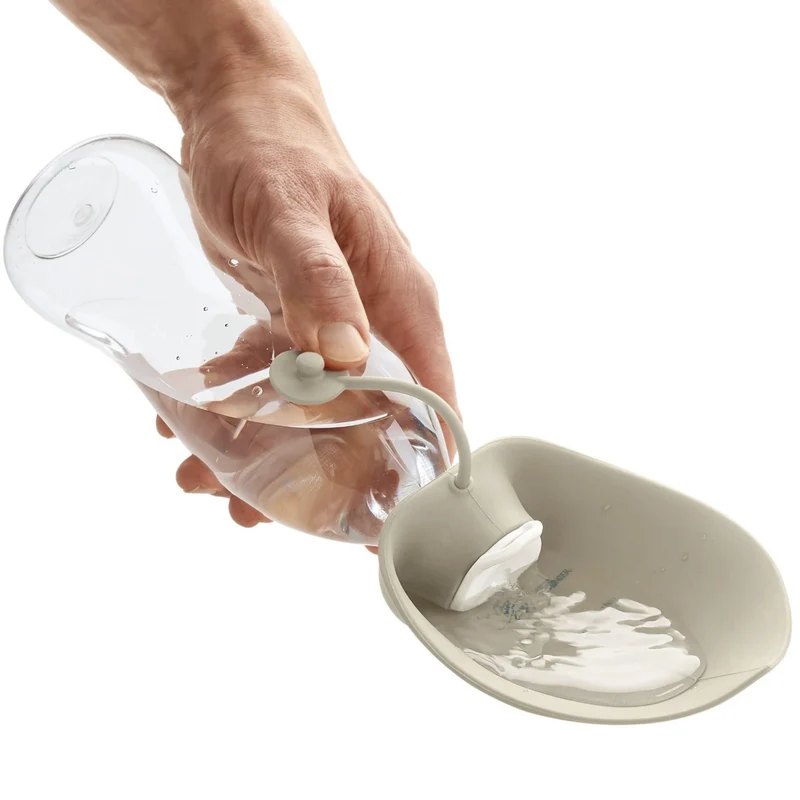 Hunter Outdoor Trinkflasche List mit Silikonnapf – 2-in-1 Hunde Reisenapf für unterwegs, auslaufsicher mit Karabiner, lebensmittelechter Silikon-Napf für Wandern & Reisen