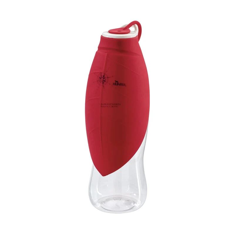 Hunter Outdoor Trinkflasche List mit Silikonnapf – 2-in-1 Hunde Reisenapf für unterwegs, auslaufsicher mit Karabiner, lebensmittelechter Silikon-Napf für Wandern & Reisen