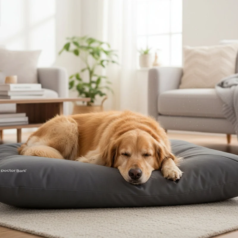 Doctor Bark Country-Kissen – Ergonomisches Hundebett mit weicher Füllung, waschbar & allergikerfreundlich für gesunden Schlaf