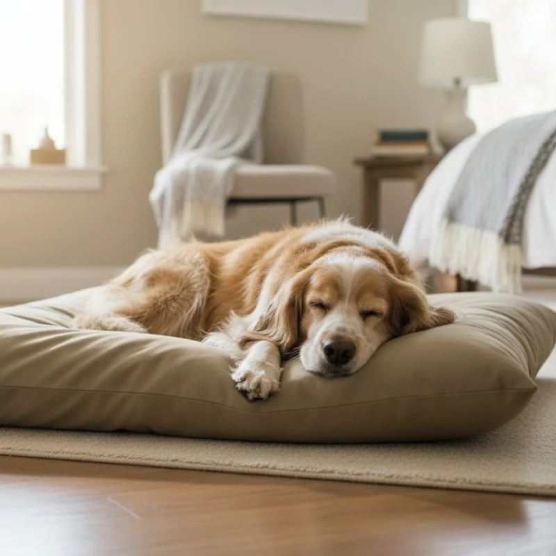Doctor Bark Country-Kissen – Ergonomisches Hundebett mit weicher Füllung, waschbar & allergikerfreundlich für gesunden Schlaf